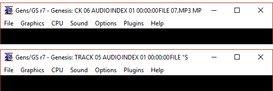 Audio index error