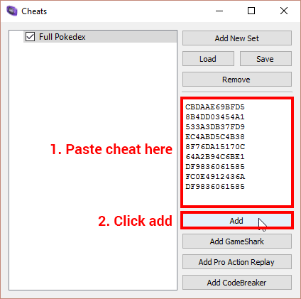 Paste the code and add it