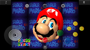 Sample of the N64 screen overlay