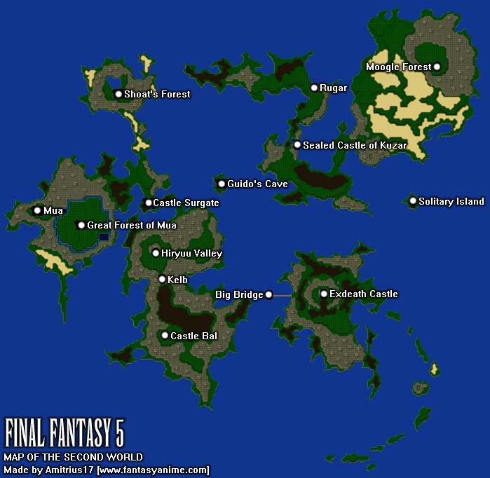 Final Fantasy 2 World Map