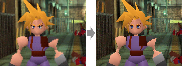 Upscaling graphics