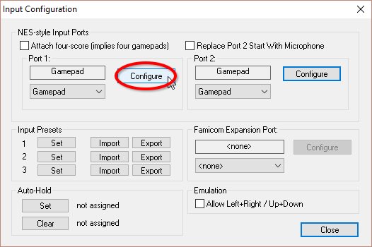 Input Configuration