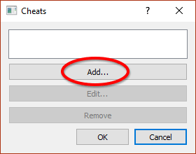 Adding a new cheat