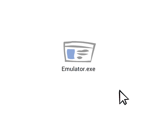 Short animation showing what a video game emulator is like