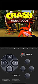 Crash Bandicoot running on Gamma