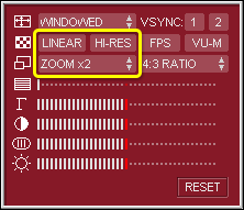 The video configuration