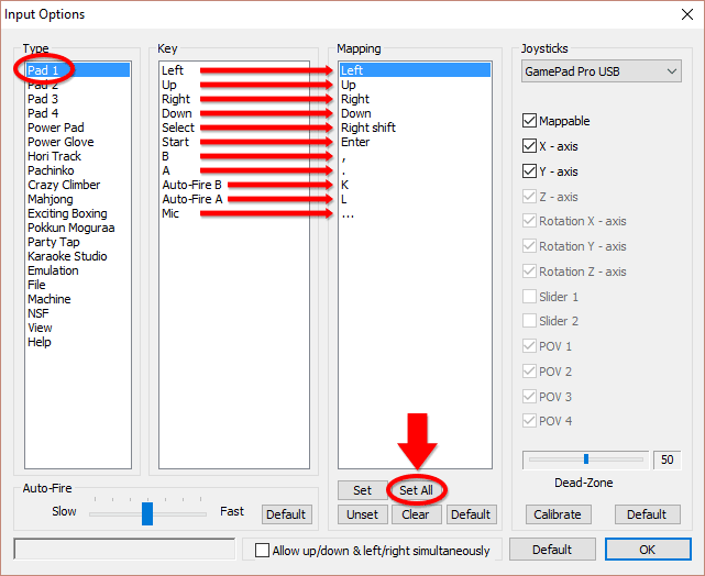 Input Configuration