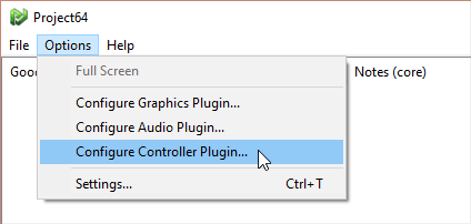 Project64's Input Configuration