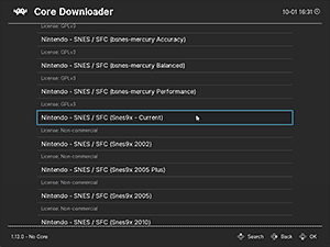 RetroArch has around 15 Super Nintendo cores