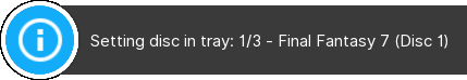 RetroArch telling you which disc it's loading