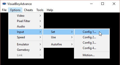 Accessing the keyboard configuration