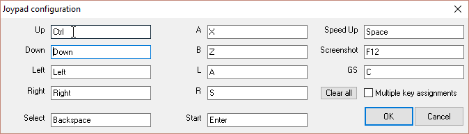 Accessing the keyboard configuration