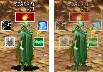 Before & after of transparency in Dungeons & Dragons: Shadow Over Mystara