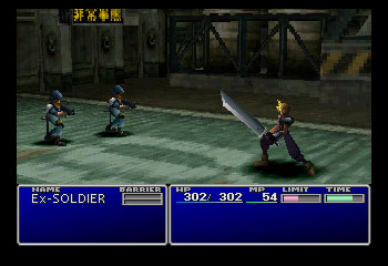 Final Fantasy VII running on Mednafen