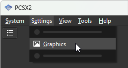 Accessing Graphics settings