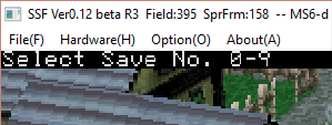 SSF's save state feature