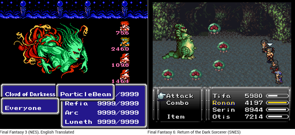 Final Fantasy 2 and 3 (NES) New English Translations