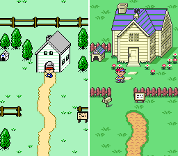 MOTHER (SNES) and EarthBound Beginnings (SNES) Comparison