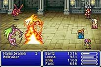 Screen shot of Final Fantasy V Advance