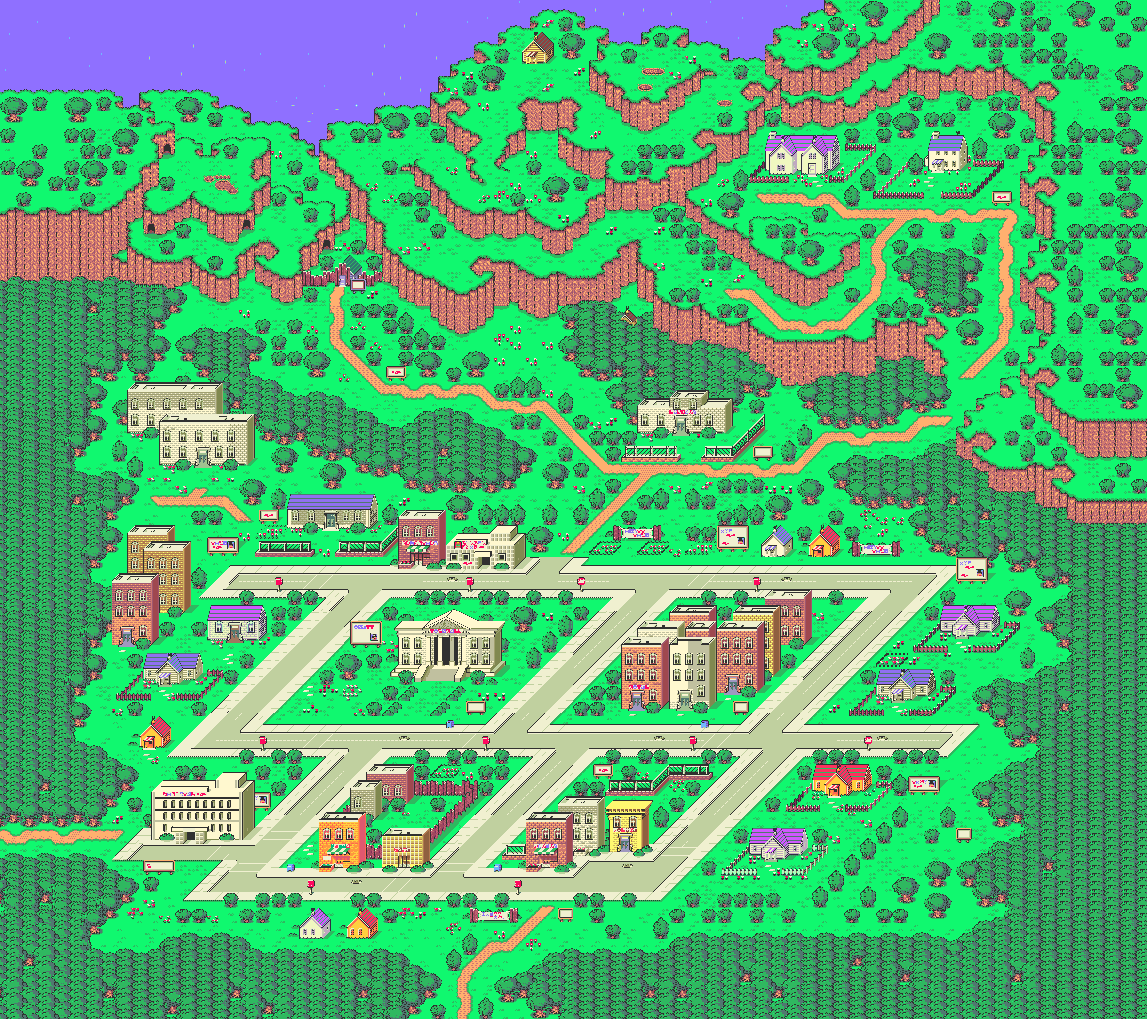 Earthbound - Maps