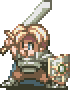In-game Sprite of Cless