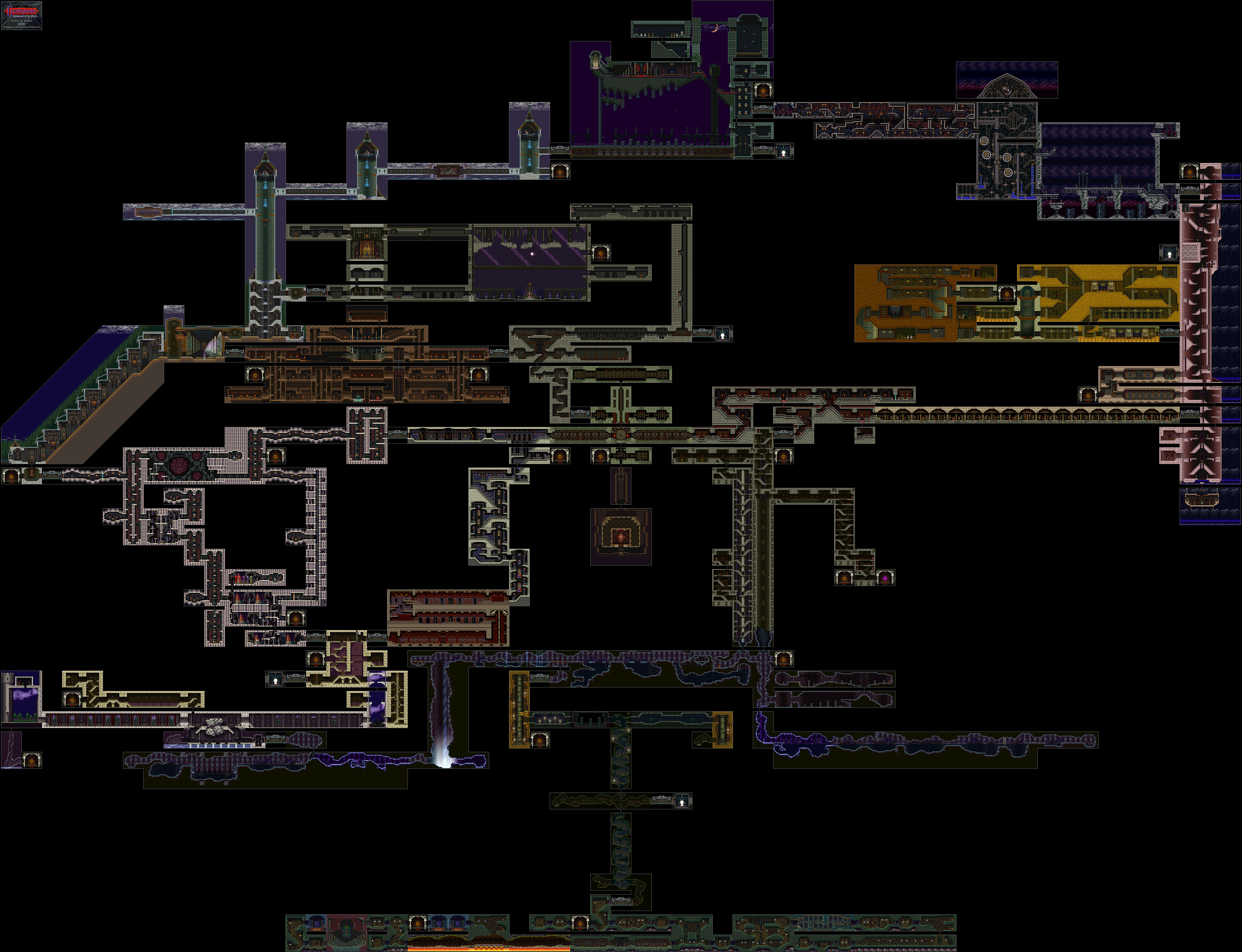 Castlevania Symphony Of The Night Item Map Castlevania: Symphony Of The Night (Psx) - Maps