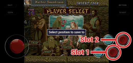 Select a save slot