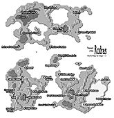 World Map Days 1-7 Labeled - Print Friendly