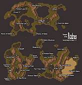 World Map Days 1-7 Labeled